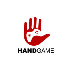 hand game logo design inspiration vector illustration