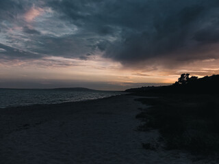 Fototapeta premium sunset at the beach