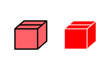 Box icon set illustration. box sign and symbol, parcel, package