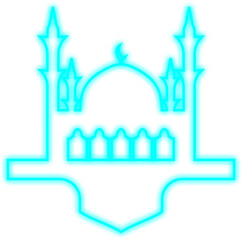 Islamic Neon Mosque