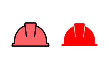 Helmet icon set illustration. Motorcycle helmet sign and symbol. Construction helmet icon. Safety helmet