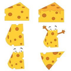 Set of cheese lovers