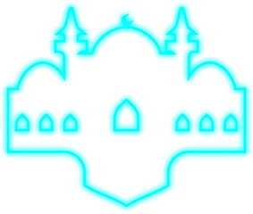 Islamic Neon Mosque