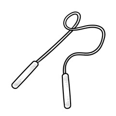 Jump rope handdrawn illustration
