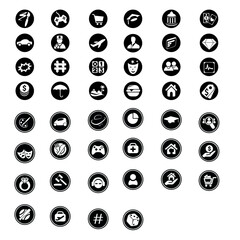 Fototapeta na wymiar set of icons for web vector changeable
