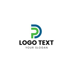 PD Logo wordmark Design Vector modern