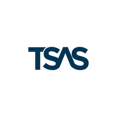 TSAS Wordmark logo Design Vector