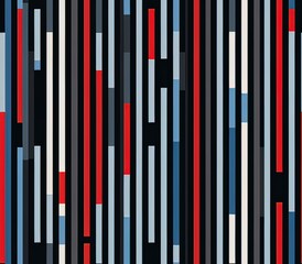 Barcode Scanlines  Seamless Pattern