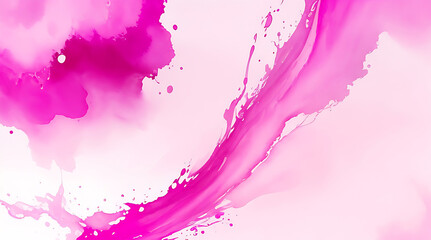 Obraz premium Pink fluid watercolor abstract background image Ai generated.