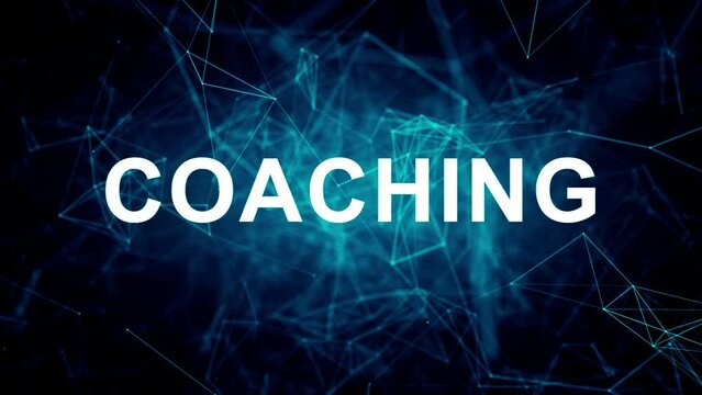 Animated futuristic texts about Fitness Coaching Programs, Fitness and Coaching services