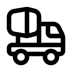 Mixer Truck Line UI Icon