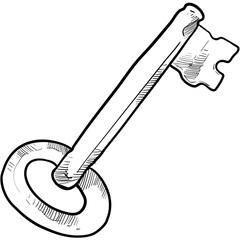 key handdrawn illustration