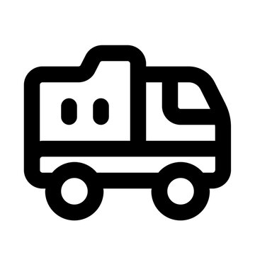 Dump Truck Line UI Icon