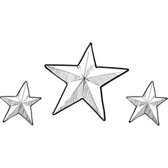 Obraz premium star handdrawn illustration