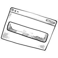 web analytics handdrawn illustration