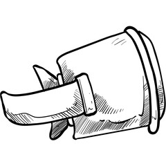 vr glasses handdrawn illustration