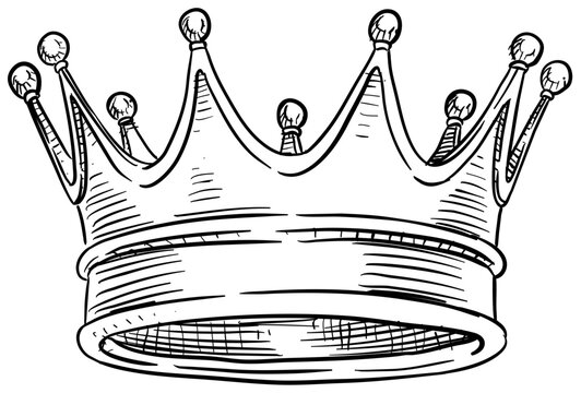 crown handdrawn illustration