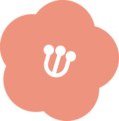 シンプルな梅のベクターイラスト