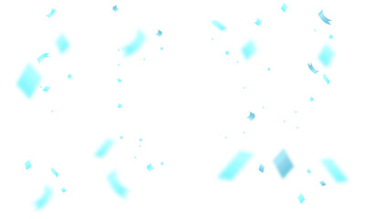 Vector realistic blue confetti background