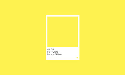 Yellow Lemon Color Palette Swatch Design.
