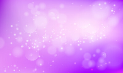 Vector purple background with glowing sparkle bokeh design
