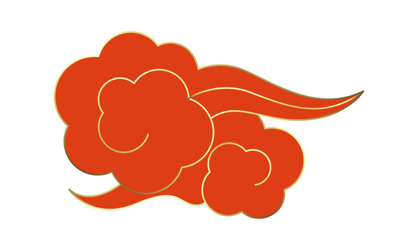 Vector traditional chinese cloud icon design