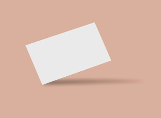 One sided Business Card Blank Mockup.