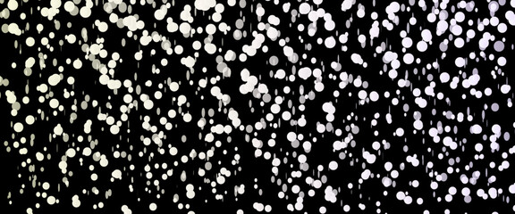 Vector falling snow isolated on a black background, snowfall at night, falling snow down on the black background.