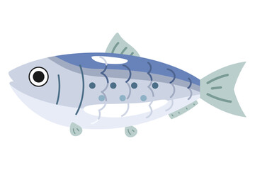シンプルな鰯のイラスト