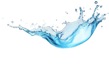 Refreshing Water Elixir Splash Isolated On Transparent Background - obrazy, fototapety, plakaty