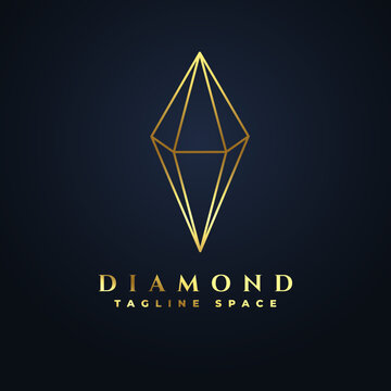 Premium luxury diamond logo