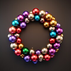 Colorful Christmas Ball ornament