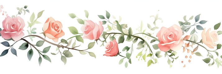 A beautiful arrangement of roses in bloom - obrazy, fototapety, plakaty