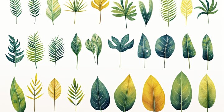 The Ultimate Collection of 16 Different Tree Leaf Images