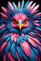Obraz premium red and yellow macaw, AI-generated image