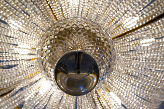 detail lamp big crystal chandelier in circle shape