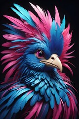 Obraz premium blue and yellow macaw, AI-generated image