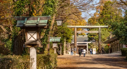 Poster Imizu Shrine in Takaoka City, Toyama Prefecture, Japan. 射水神社。富山県高岡市 © Kana Design Image