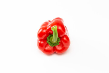 白背景に赤パプリカ
