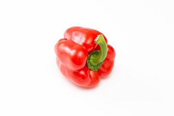 白背景に赤パプリカ
