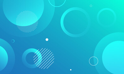 Abstract blue background with circles. Fluid shapes composition. Eps10 vector