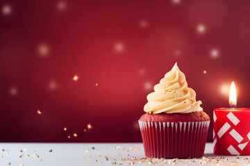 birthday party balloons, colourful balloons background and birthday cake with candles