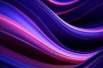 3d rendering, glowing lines, neon lights, abstract psychedelic background, ultraviolet, vibrant colors