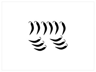 Hot chili pepper, whole and half, isolated on background,Red chili pepper on abstract background blue brown deco vege health diet,Top close-up view  green hot peppers on the dark table,cooking realist