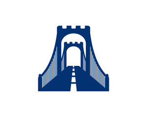 silhouette of the bridge