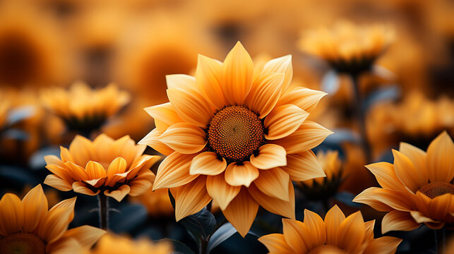 orange chrysanthemum flower HD 8K wallpaper Stock Photographic Image 