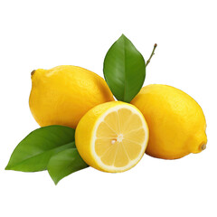 fresh Lemon on transparent Background PNG