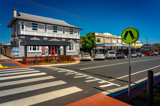 Kingaroy, QLD, Australia - Dec 6, 2023: Historical buildings in town