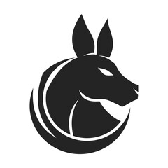 Kangaroo Logo template Isolated. Brand Identity. Icon Abstract Vector graphic