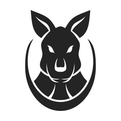 Kangaroo Logo template Isolated. Brand Identity. Icon Abstract Vector graphic